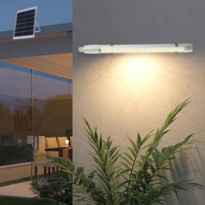 đèn năng lượng mặt trời T8 có 3 công suất 100w (60cm) 150w (90cm) 200w (120cm), chỉ số kháng nước IP67 an toàn khi sử dụng