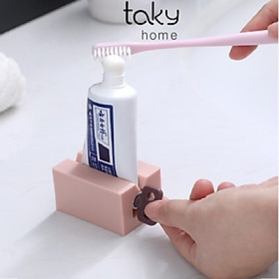 Cuộn Kẹp Ép Lấy Kem Đánh Răng Tiết Kiệm, Dụng Cụ Ép Tuýp Kem Đánh Răng Bằng Nhựa, An Toàn,Tiện Dụng Cho Gia Đình. TakyHome 5202