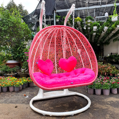 Xích đu đôi 2 cần treo ( màu Hồng)