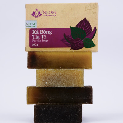 Xà Bông Tía Tô Dưỡng Da Tự Nhiên Cao Cấp - Perilla Soap