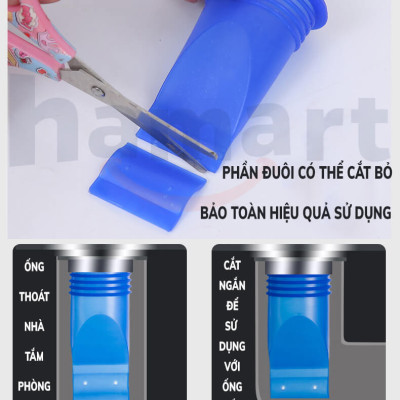 Ống Chặn Mùi Hôi Cống Hamart Phễu Thoát Sàn Chống Hôi Thoát Nước Chắn Côn Trùng Hiệu Quả