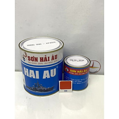 Sơn epoxy Hải Âu màu hồng đơn EP555 1L/Bộ