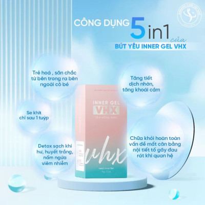 Sản phẩm chăm sóc phụ khoa Bút yêu Inner gel VHX Vĩnh Hồng Xuân - Hộp 12 bút