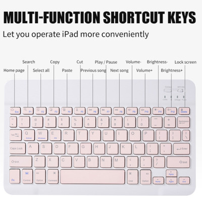 Bao da case ốp silicone kèm bàn phím bluetooth cho ipad 10.2, 10.5, 10.9, Pro 11 inch - HÀNG CHÍNH HÃNG