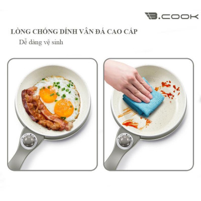 Nồi điện đa năng Bcook BC03 Có khay hấp - Hàng chính hãng