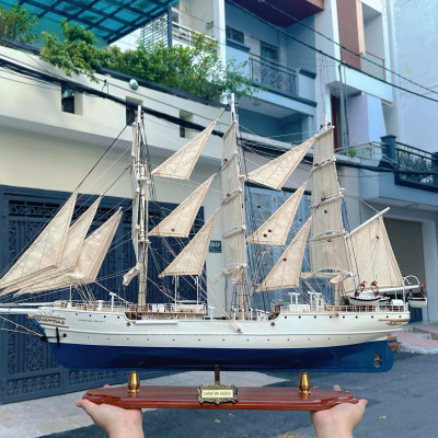 Thuyền Gỗ Trang Trí Phong Thủy Dạng Thuyền Cổ CHRISTIAN RADICH Chính Hãng, Hàng Xuất Khẩu Chất Lượng