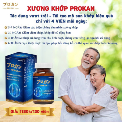 Viên uống xương khớp Prokan - Lọ 120 viên