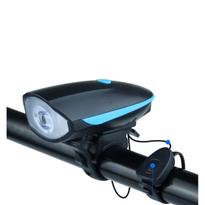 Đèn còi xe đạp 7588-B kháng nước tốt dễ dàng lắp đặt 3 chức năng sáng còi tiếng kêu to rõ