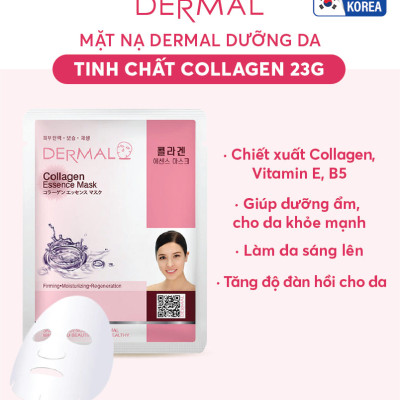 [ Mua 10 tặng 2 ] Mặt nạ dưỡng da Dermal tinh chất Collagen 23g