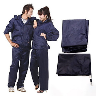 Áo mưa bộ , áo quần đi mưa 2XL dưới 65kg , vải dù cao cấp , chống thấm nước tối ưu , phù hợp cho nam và nữ 