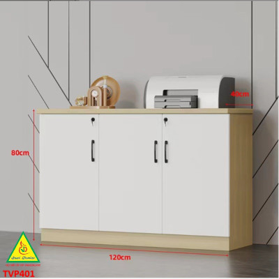 Tủ hồ sơ văn phòng, tủ tài liệu thấp gỗ MDF TVP401 - NỘI THẤT LẮP RÁP VIENDONGADV