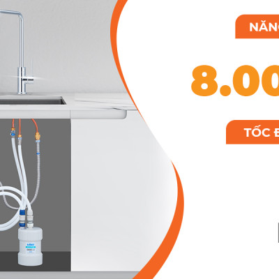 Máy lọc nước lắp dưới bồn rửa Kitz OSS-Q4 - Hàng chính hãng