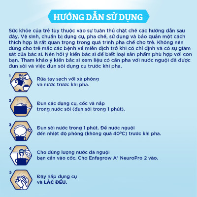 Combo 6 lon sữa bột Enfamil A2 Neuropro 2 cho trẻ từ 6 - 12 tháng tuổi – 800g