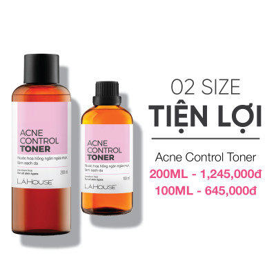 Nước hoa hồng giúp ngăn ngừa mụn, giảm nhờn cho da, da mịn màng  Lá House Acne Control Toner 100ml/200ml
