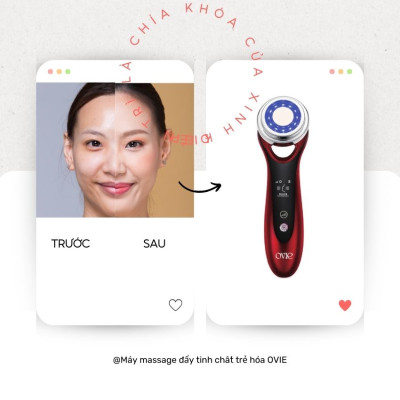 Máy đẩy tinh chất ENCHEN OVIE chăm sóc da mặt và mắt bổ sung Ion Enchen có đèn LED