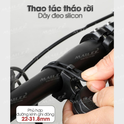 Còi Xe Đạp TW-002 120dB Sạc Điện USB 4 Âm Thanh Nút Ấn Rời Mai Lee