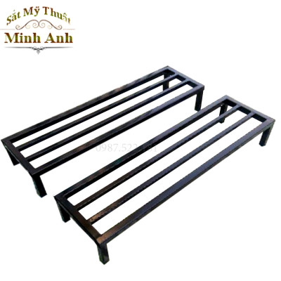 Kệ kê chậu cây Dài 70 cm. Rộng10-15- 20-25-cm. Cao 10-15-20-25cm. Hộp thép 16 x16mm. 2 nan phụ ( Hàng Chính Hãng )