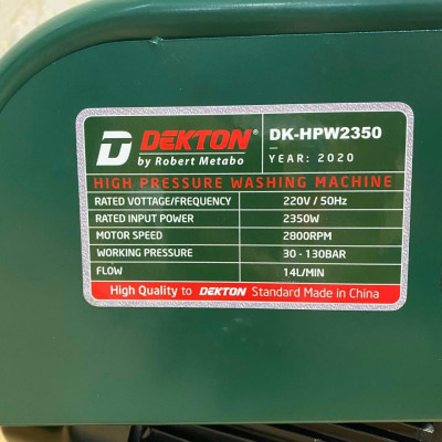 MÁY RỬA XE CHUYÊN NGHIỆP NGHIỆP 2350W (14L/M)  DEKTON DK-HPW2350 - HÀNG CHÍNH HÃNG