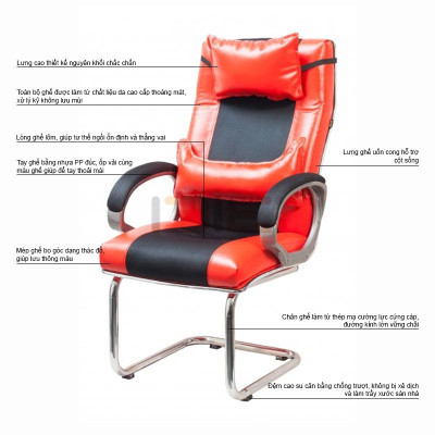 Ghế Game Chân Thép Mạ Có Gối IBIE IB4530GQ