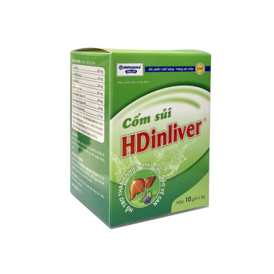 Thực Phẩm BVSK Cốm Sủi HDinliver - Hỗ Trợ Thanh Nhiệt, Mát Gan, Hỗ Trợ Giải Độc Và Bảo Vệ Gan