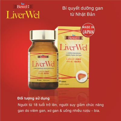 Thực phẩm chức năng dưỡng gan từ Nhật Bản Bewel Liverwel 