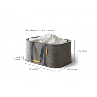Giỏ đựng quần áo 35L Joseph Joseph 50023 Hold-All Collapsible Laundry Bskt (Grey) Hàng chính hãng