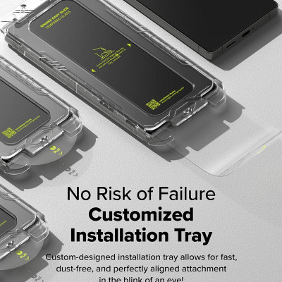 Bộ 2 Miếng Dán cường lực kèm khung dán RINGKE Easy Slide Tempered Glass cho Samsung Galaxy S25 Ultra_ Hàng Chính Hãng
