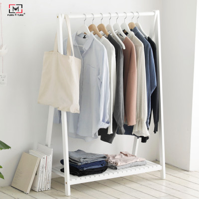 GIÁ TREO QUẦN ÁO CHỮ A GỖ ĐA NĂNG 1 TẦNG SIZE 1M - AHAN 1F 1M 