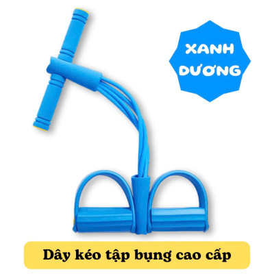 Dây Tập Bụng, Dây Kéo Đàn Hồi Kháng Lực 4 ống, 6 Ống Cao Su Tập Bụng Tại Nhà