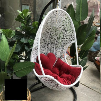Xích đu đơn hoa mai XĐN 6 chất liệu khung sắt mây nhựa cao cấp juno sofa