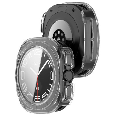 Ốp Case PC Mặt Kính Cường Lực chống va đập cho Samsung Galaxy Watch Ultra - Hàng Chính Hãng