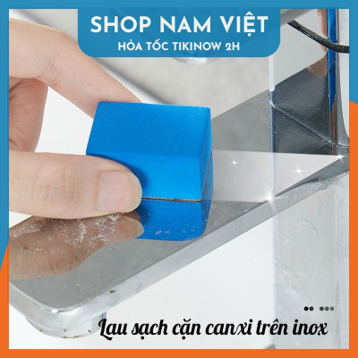 Miếng Bọt Biển Lau Kính, Tẩy Sạch Cặn Canxi Trên Đồ Inox