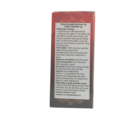 NHUỴ HOA NGHỆ TÂY THƯỢNG HẠNG_ HERAT SAFFON _1GRAM