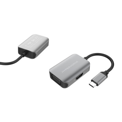 CỔNG CHUYỂN Hyper HyperDrive HDMI/VGA 4K 2 IN 1 HD-C2HV - Hàng chính hãng