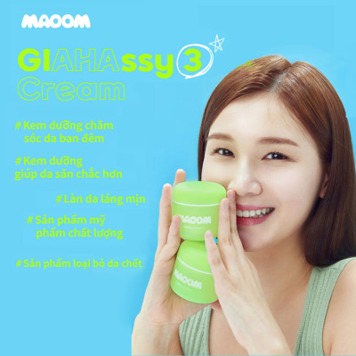 Kem dưỡng da ban đêm MAOOM GlAHAssy 3 Cream 50ml