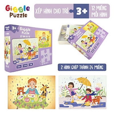 Đồ Chơi Xếp Hình Giggle Puzzle, Đồ Chơi Tư Duy Cho bé 3 - 8 Tuổi