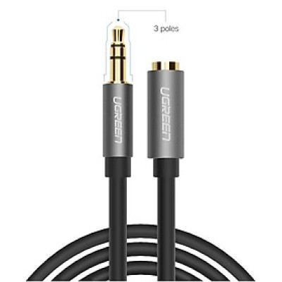 Ugreen UG10593AV118TK 1.5M màu Đen Cáp âm thanh 3.5mm nối dài - HÀNG CHÍNH HÃNG
