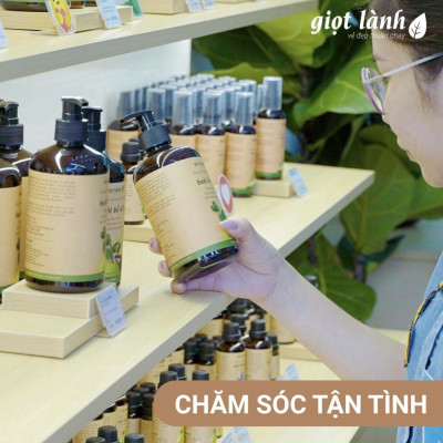 Combo Dầu gội thảo dược- Dầu xả thiên nhiên thuần chay hỗ trợ kích mọc Giọt Lành