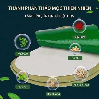 Hộp 12 Miếng Dán Ngải Cứu Tan Mỡ EO Thon Gọn Detox Thải Độc Cơ Thể Hiệu Quả Tiện Lợi