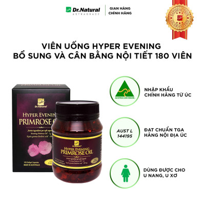 VIÊN UỐNG NỘI TIẾT DR NATURAL HYPER EVENING PRIMROSE OIL 180 VIÊN