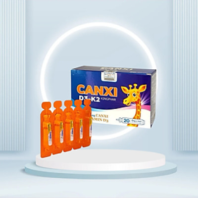 ￼Siro CANXI D3 Vitamin  Kingphar Hộp 20 ống / 5ml  - Bổ Sung Canxi , Vitamin D3 cho cơ thể
