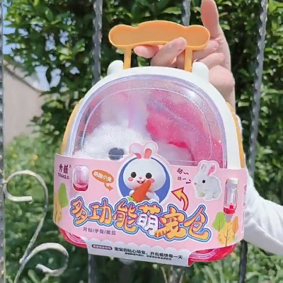 Đồ Chơi Chăm Sóc Thú Cưng, Lồng Thỏ Bông, Có Âm Thanh Vui Nhộn