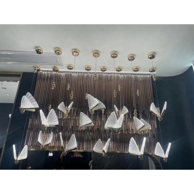 Đèn thả bướm trang trí,decor phong thái hiện đại,trẻ trung DT