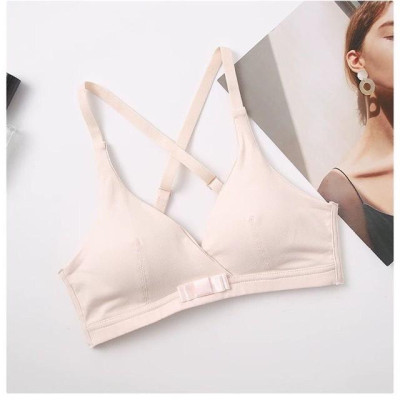 Áo Bralette Nơ Cotton Mịn Dây Chéo Phía Sau (Mã B46)