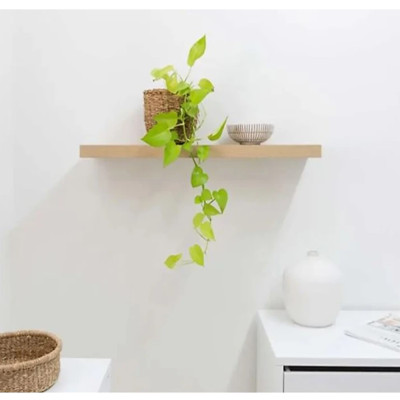 Kệ Thanh Ngang Treo Tường Vân Gỗ Sồi Gỗ Dày Nhiều Kích Thước Tundo CTKT005 KT 120x20x2.5cm