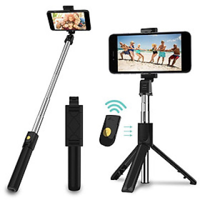 Gậy Chụp Ảnh Tự Sướng Bluetooth 3 Chân Đa Năng – Chụp Hình Selfie K07 Có Remote Điều Khiển Từ Xa - Hàng nhập khẩu