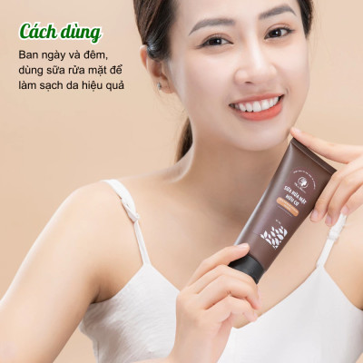 Sữa rửa mặt hữu cơ dưỡng ẩm da mịn màng, sạch mụn, trắng da Wonmon 70g