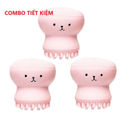 Cọ Rửa Mặt Bạch Tuộc Tạo Bọt Xốp Rửa Sạch Massage Lỗ Chân Lông Tẩy Tế Bào Chết - Hàng chính hãng 