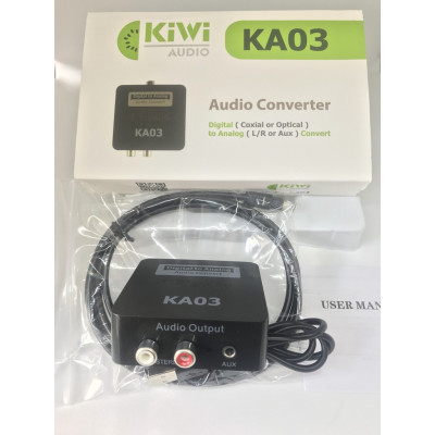 Bộ Chuyển Âm Thanh TV 4K Quang Optical Sang Audio AV Ra Amply + Cáp Optical (1m) HÀNG NHẬP KHẨU