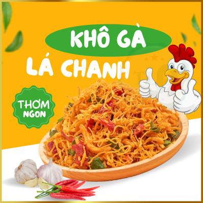 KHÔ GÀ LÁ CHANH COMBO 1KG - MỖI BỊCH 500G